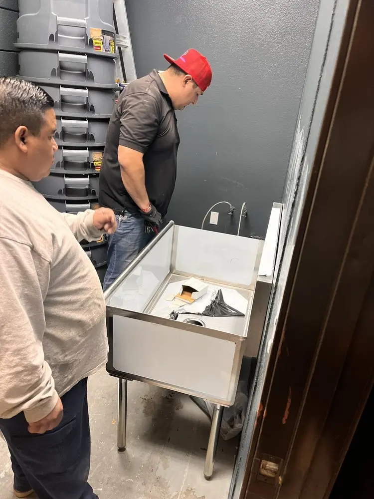 Commercial plumbing and sink installation in Williams Place